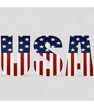 46554 USA Letters Coroplast Stake Set (30")
