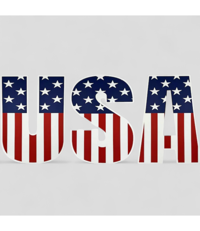 46554 USA Letters Coroplast Stake Set (30")