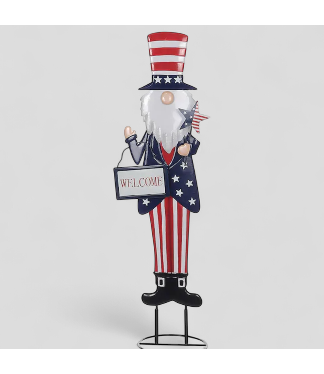 46563 Holiday Living 34-in Metal Uncle Sam Decoration