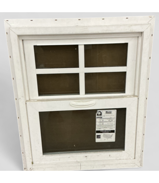 46609 Amsco Vertical Slider Brick Red Window 23.375" x 29.5"