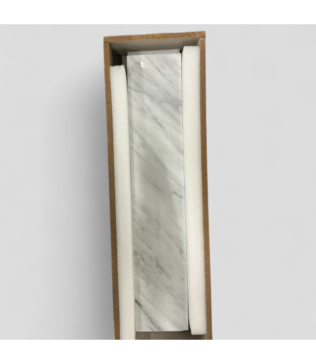 46612 Allen+Roth Carrara Natural Marble Side Splash