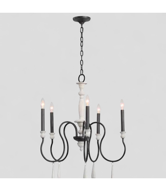 46623 Allen+Roth Doveridge 5-Light Mid-Century Chandelier