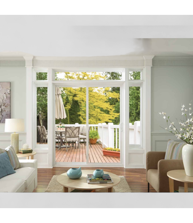 46648 Prime Series 411 Sliding Patio Door With Transom 69.94"W x 95.5"H