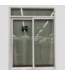 46656 Prime Sliding Patio Door With Transom 411 Series 69.5"W x 95.5"H