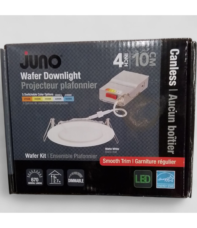 46776 Juno 4-inch Wafer LED Downlight with Selectable CCT