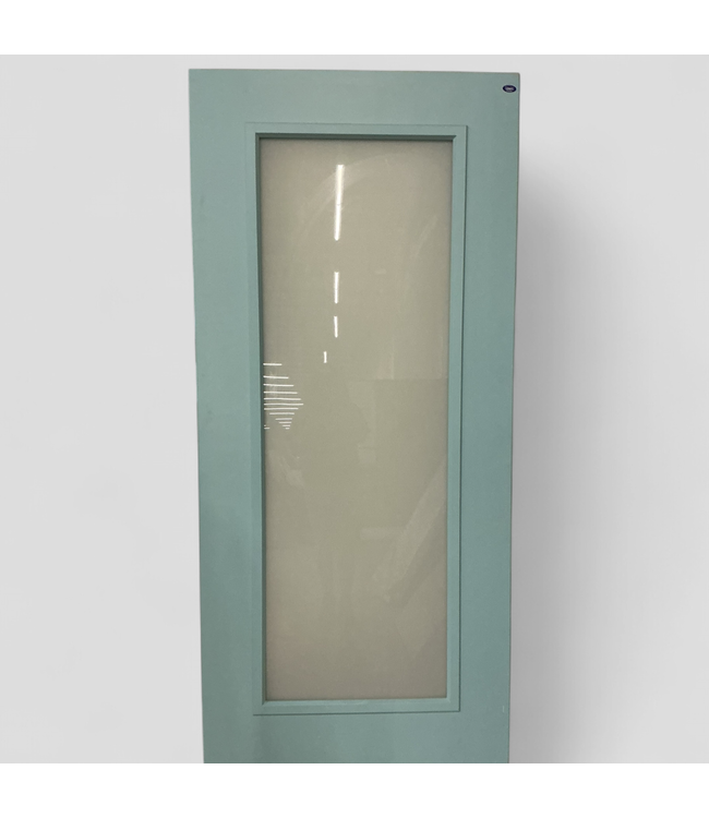 46782 Caribbean Blue Full Lite Exterior Door 35.75"W x 79"H