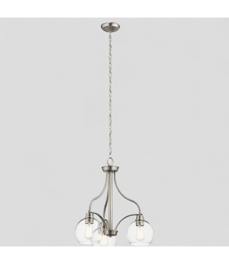 46787 Kichler Harmony Brushed Nickel 3-Light Chandelier