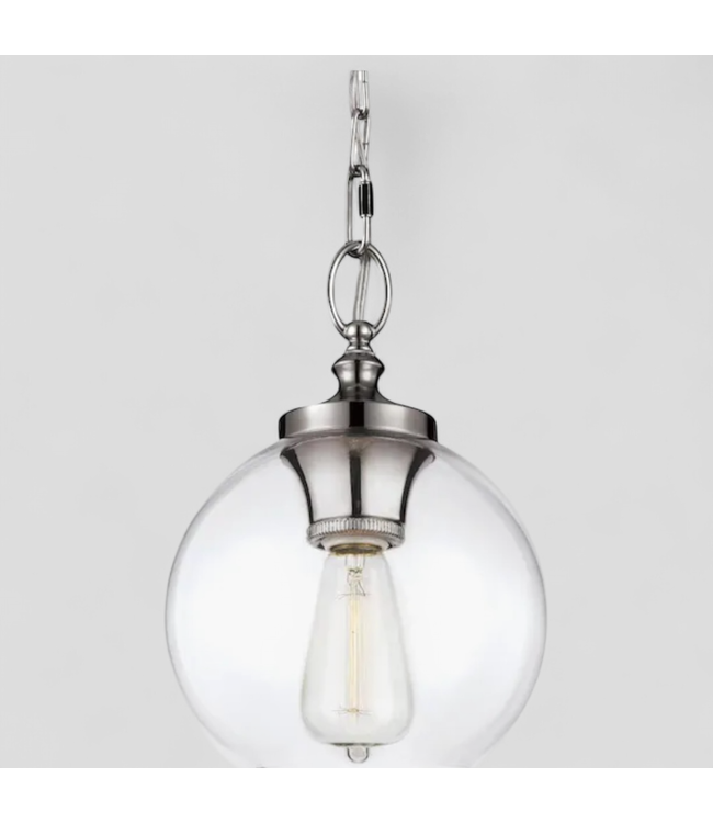 46792 Visual Comfort Studio Polished Nickel Pendant Light