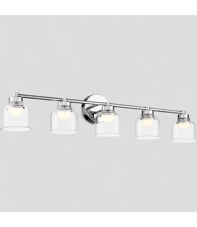 46795 LTMATE Jazava 38" 5-Light Chrome Vanity Light