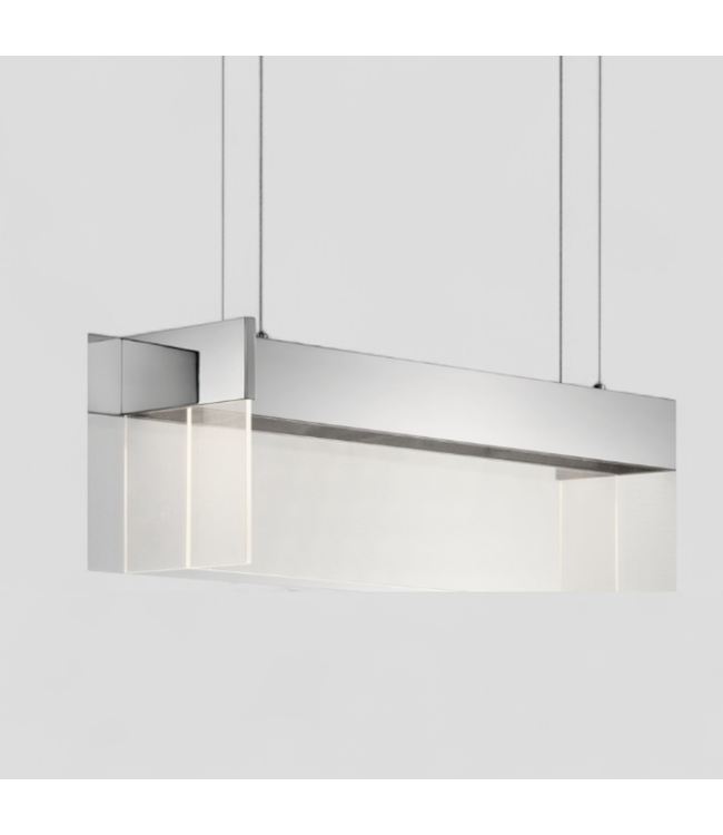 46799 Modern Chrome Rectangular LED Pendant Light