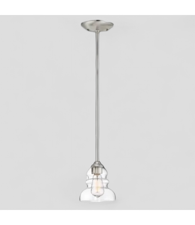 46800 Millennium Brighton Satin Nickel Pendant Light 6"