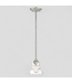 46800 Millennium Brighton Satin Nickel Pendant Light 6"