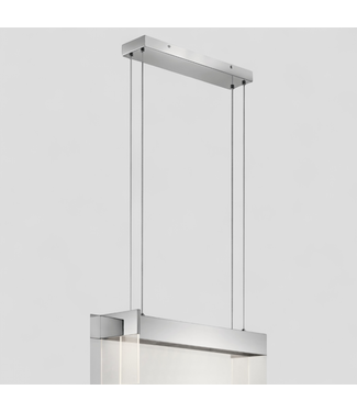 46799 Modern Chrome Rectangular LED Pendant Light