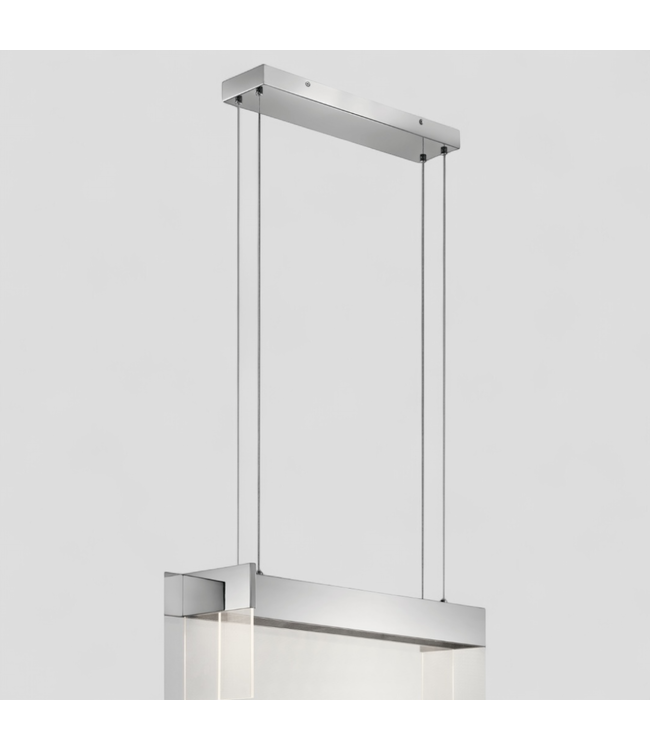 46799 Modern Chrome Rectangular LED Pendant Light