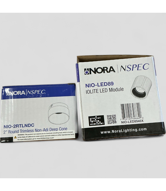 46812 Nora Lighting NIO LED Round Trimless Downlight 2"