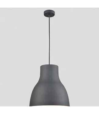 46797 Kuzco Cradle Gray Wide Hanging Pendant Light 16"