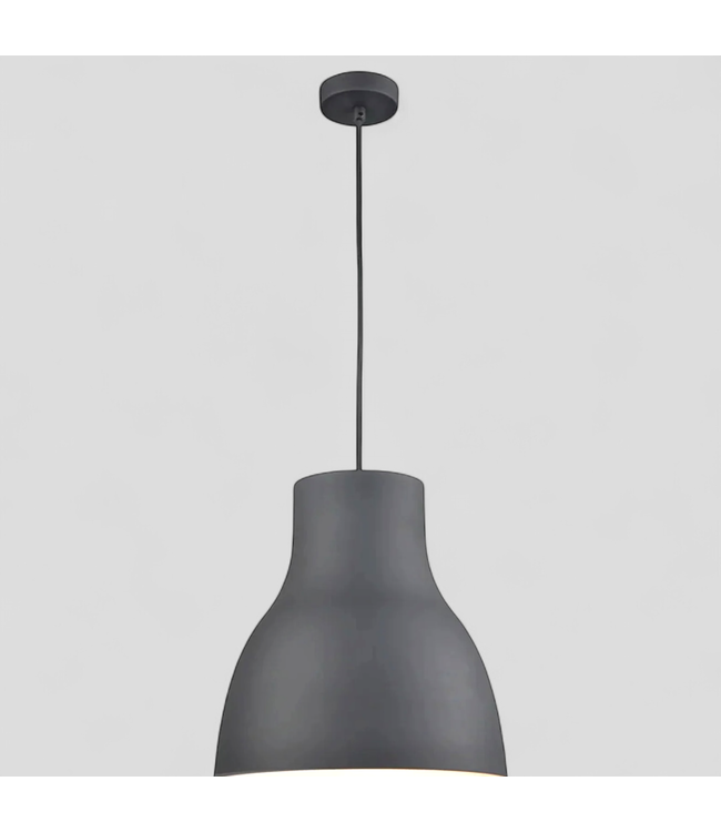 46797 Kuzco Cradle Gray Wide Hanging Pendant Light 16"