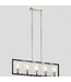 46814  Kichler Forge Black 5-light Linear Chandelier 38.5"L
