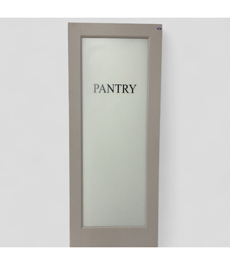 46818 Grey Frosted Glass Pantry Door 32" x 80"W