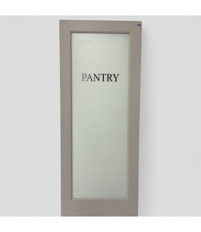 46818 Grey Frosted Glass Pantry Door 32" x 80"W