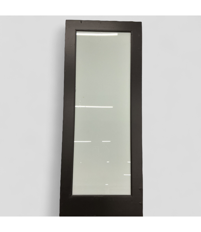 46827 Black Full-Lite Frosted Glass Interior Door 32" x 80"