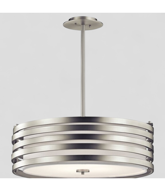 46832 Kichler Roswell 4-Light Brushed Nickel Pendant