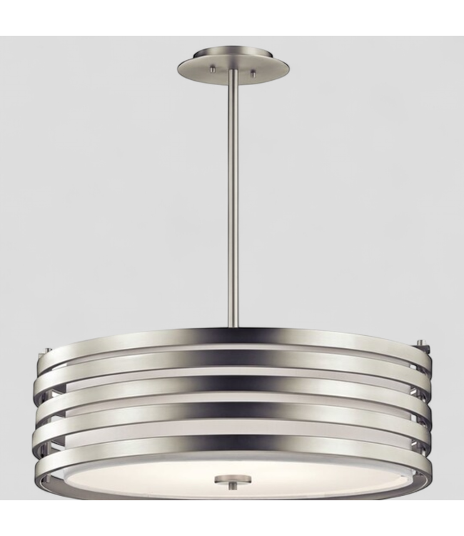 46832 Kichler Roswell 4-Light Brushed Nickel Pendant