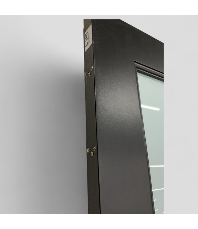 46827 Black Full-Lite Frosted Glass Interior Door 32" x 80"