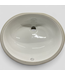 46842 White Oval Undermount Bathroom Sink