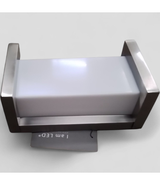 46854 dweLED Case 1 -Light 9-in H Brushed Stainless Steel