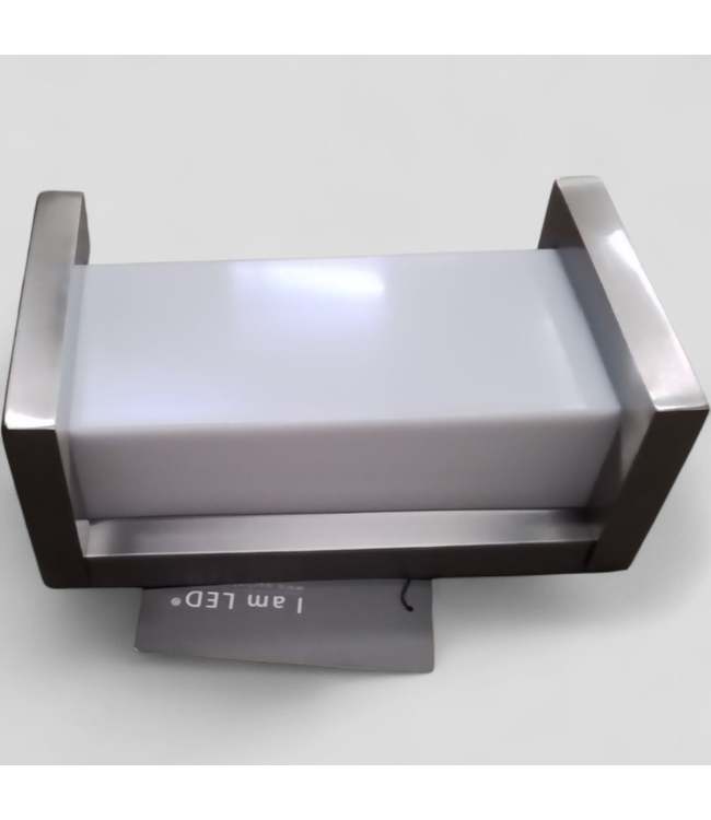 46854 dweLED Case 1 -Light 9-in H Brushed Stainless Steel