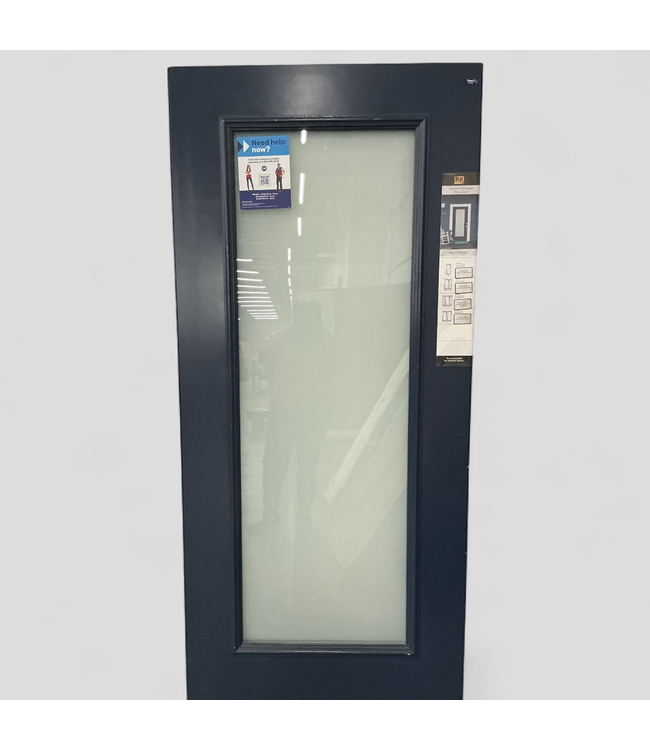 46858 Blanca Navy Full Lite Exterior Door 35.75" x 79"