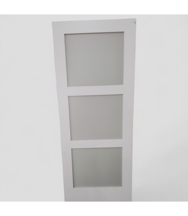 46880 3-Panel Frosted Glass Interior Door 32"W x 80"H