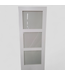 46880 3-Panel Frosted Glass Interior Door 32"W x 80"H