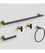 46925 BWE Opulent Black & Gold Bathroom Hardware Set 5-pc