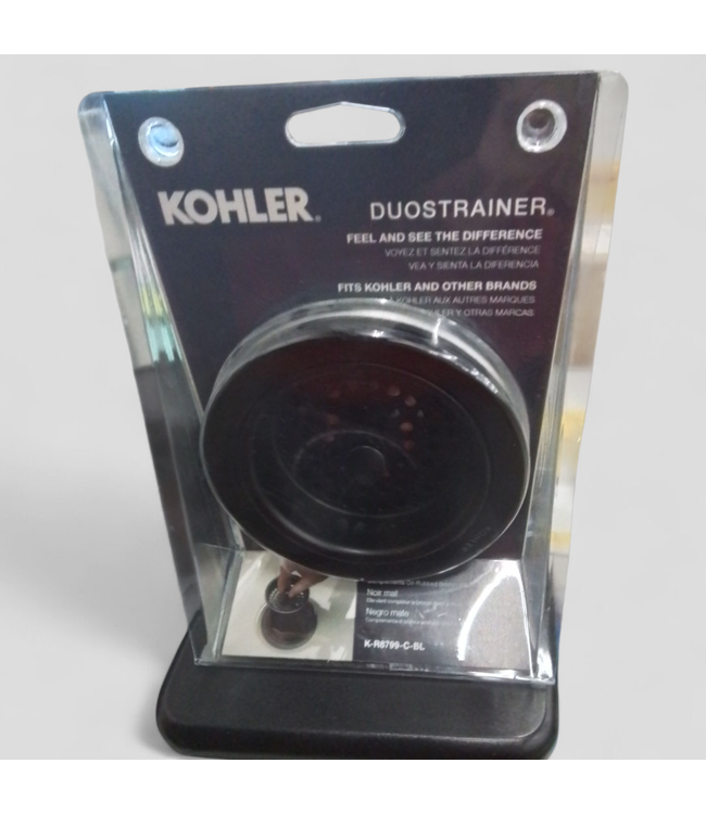 46951 Kohler 4.5-in Matte Black Brass Strainer