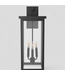 46958 True Fine Spun 3 -Light Matte Black Outdoor Wall Light