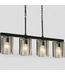 46965 Kichler Birk 4-Light Black Hanging Island Light