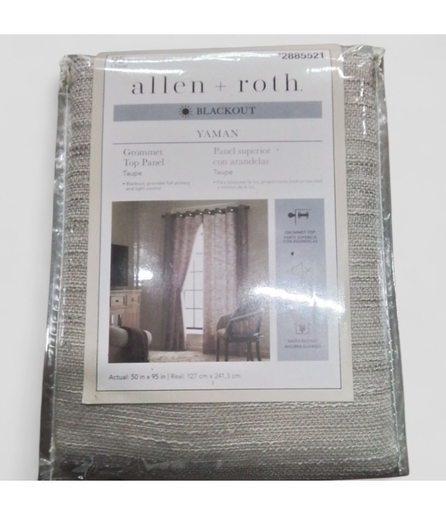 46996  allen + roth Room Darkening Curtain Panel