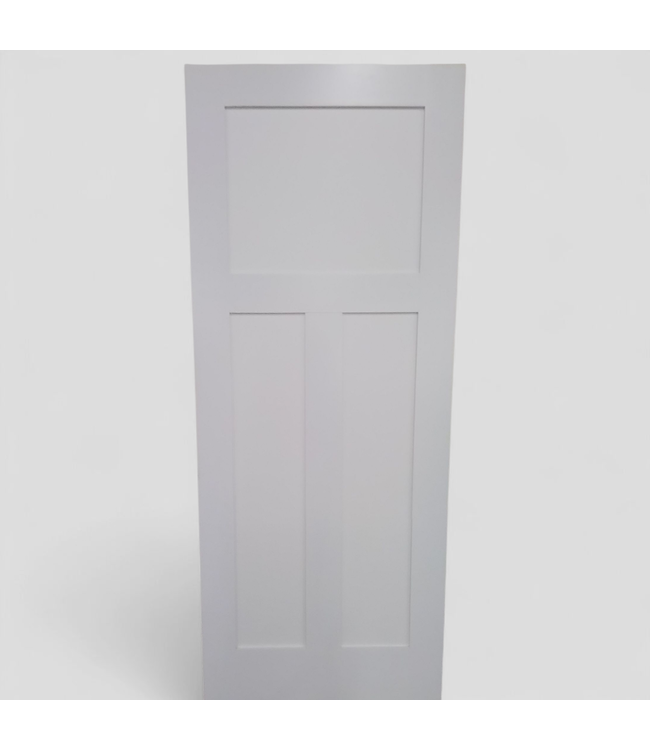 47064 Shaker-Style 3-Panel Primed Interior Door 32"W x 80"H