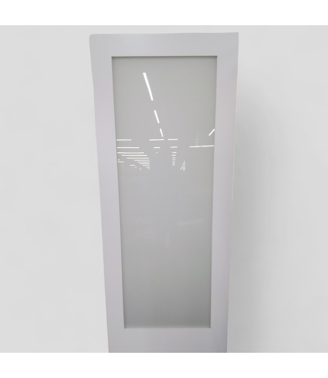 47065 White Single Panel Glass Interior Door 32"W x 80"H