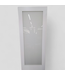 47065 White Single Panel Glass Interior Door 32"W x 80"H