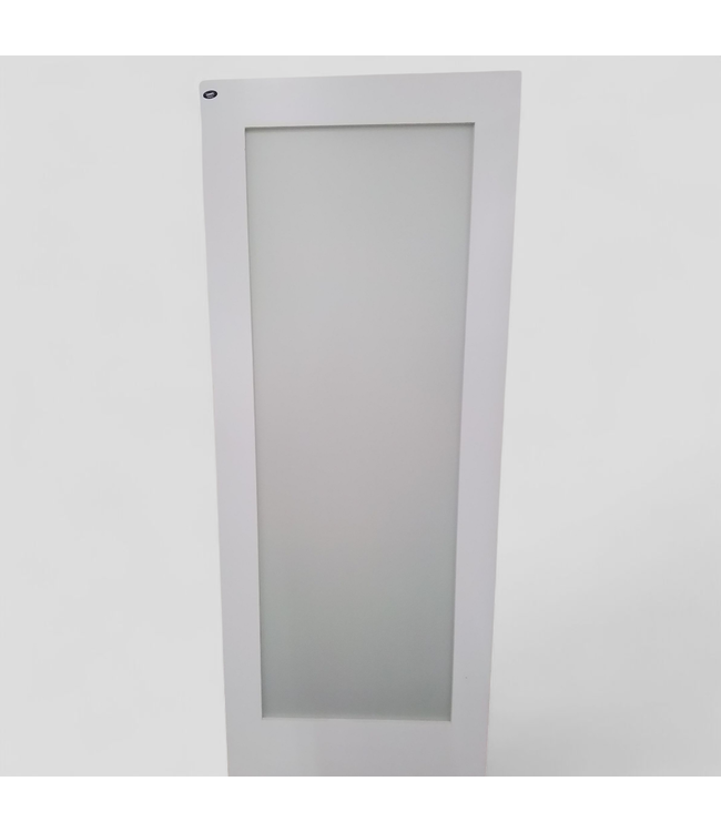 47065 White Single Panel Glass Interior Door 32"W x 80"H