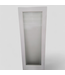 47068 White Primed Pantry Door with Reeded Glass 30"W