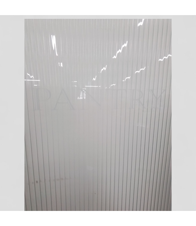 47068 White Primed Pantry Door with Reeded Glass 30"W