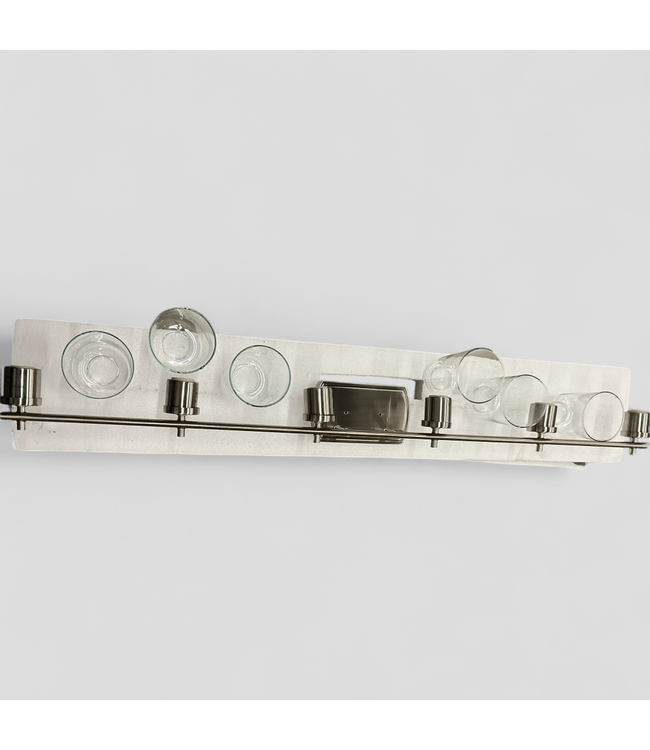 47094 Progress Lighting 6 light brushed nickel vanity light