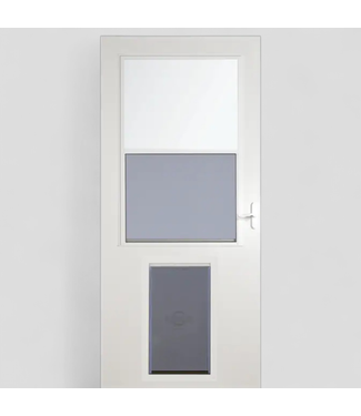 47124 Larson White Pet XL Storm Door 32" x 81"