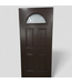 47130 Brown Entryway Door with Arch Window 36"W x 79"H