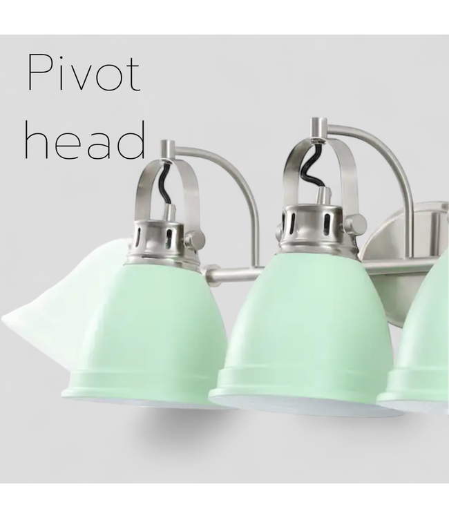 47117 Jonathan Y Phineas 3-Light Mint Green Vanity Light