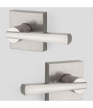 47167 Baldwin Prestige Spyglass Satin Nickel Door Handle